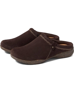 Сабо Roseville Echo, цвет Dark Brown Suede Clarks
