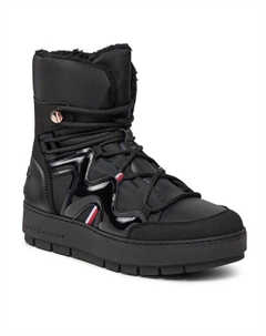 Ботинки PatentSnowboot, черный Tommy hilfiger