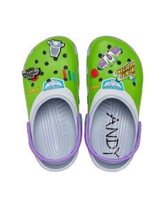 Сабо Classic x Toy Story 'Buzz Lightyear', зеленый/серый Crocs
