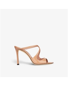 Лакированные босоножки на каблуке Anise 95, розовый Jimmy choo