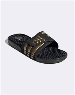 Черные шлепанцы Adissage performance Adidas