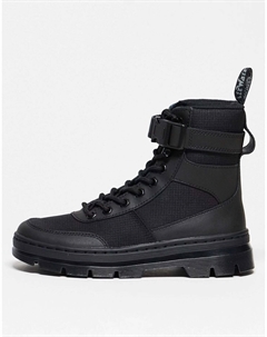 Черные кожаные ботинки Combs Tech 8 с завязками Dr. martens