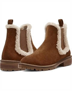 Ботильоны Leopold, цвет Camel Suede Fur Steve madden