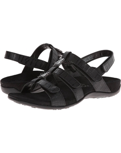 Сандалии на плоской подошве Amber, цвет Black Croco Vionic