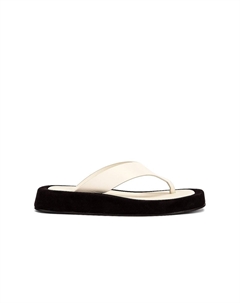 Сандалии Ginza Thong, цвет Natural & Black The row