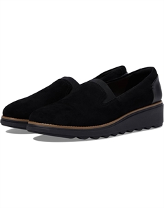 Лоферы Sharon Dolly, цвет Black Suede/Dark Tan Welt Clarks