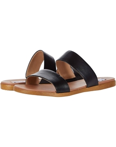 Сандалии на плоской подошве Dual Flat Sandal, черная кожа Steve madden