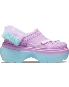 Сабо x Aespa Stomp Lined, фиолетовый Crocs