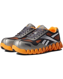 Кроссовки Zig Pulse Work EH Comp Toe, цвет Silver/Orange Reebok