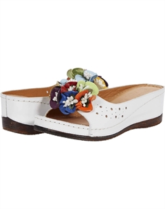 Босоножки Flowerchild, белая кожа Spring step