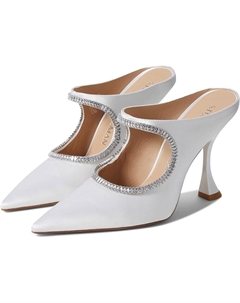 Туфли Xcurve Crystal 100 Mule, цвет White/Clear/White Stuart weitzman