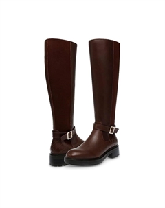 Сапоги женские Georgi кожаные с закругленным носком, коричневый Steve madden