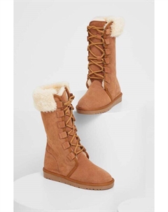 Замшевые зимние ботинки, коричневый Answear lab