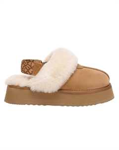 Тапочки на платформе со съемными лямками Wagtail, золото Ever au