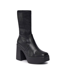 Ботинки женские LowPhoenix Bootie на толстом каблуке, черный Steve madden