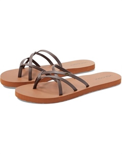 Сандалии на плоской подошве New School II, коричневый Volcom