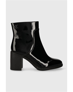 Ботильоны на среднем каблуке NAPLAK WN Jeans, черный Calvin klein