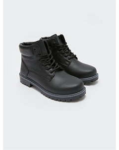 Женские кожаные ботинки на шнуровке, черный Xside