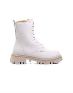 332086 Белые женские ботинки с флисовой подкладкой Ayakmod