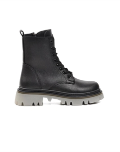 332086 Черные женские ботинки с флисовой подкладкой Ayakmod