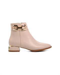 248035 Бежевые женские ботинки с флисовой подкладкой Ayakmod