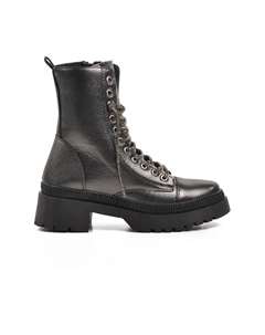 378085 Серебряные женские ботинки с флисовой подкладкой Ayakmod