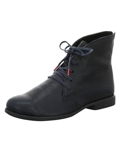 Ботильоны на шнуровке, темно-синий Think