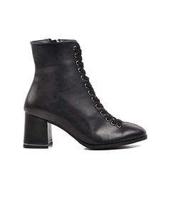 336129 Черные женские ботинки на каблуке Ayakmod