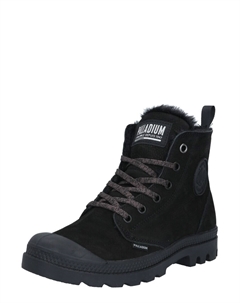 Ботильоны на шнуровке Pampa, черный Palladium