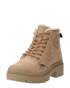 Ботильоны на шнуровке 98867, песок Palladium