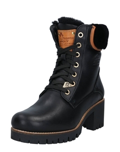 Ботильоны на шнуровке Phoebe, черный Panama jack