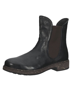 Ботинки женские челси с текстильной вставкой, черный Think