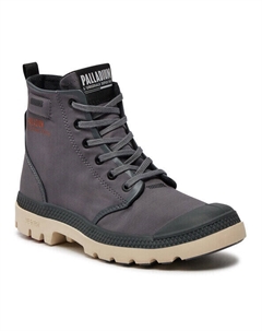 Ботильоны на шнуровке, серый Palladium