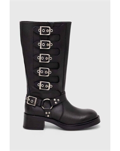 Боевые кожаные сапоги, черный Steve madden