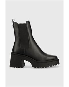 Женские ботинки Parkway кожаные на каблуке, черный Steve madden