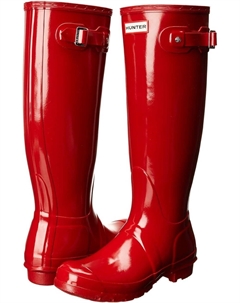 Сапоги резиновые Original Tall Gloss Rain, красный Hunter
