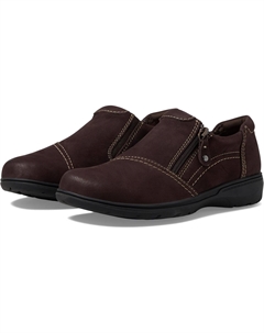 Лоферы Carleigh Ray, цвет Dark Brown Nubuck Clarks