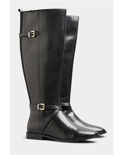 Кожаные сапоги для верховой езды, черный Long tall sally