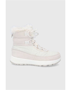 Женские зимние сапоги комбинированные с мембраной, светло-розовый Columbia