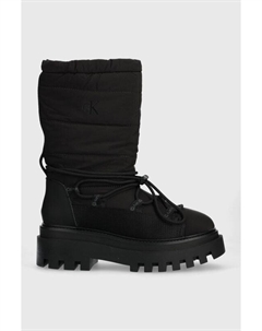 Зимние ботинки FLATFORM SNOW BOOT NYLON WN Jeans, черный Calvin klein