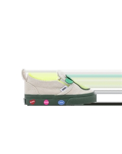 Слипоны V для малышей, кремовый Vans