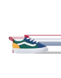 Ботинки Old Skool Elastic Lace Toddler, мультиколор Vans