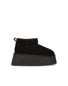 Замшевые ботинки на плоской платформе, черный Steve madden