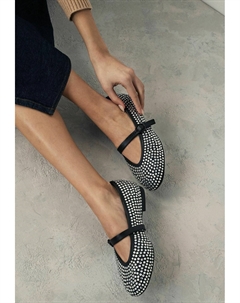 Балетки с ремешками, цвет black Next