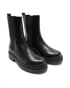 Длинные кожаные ботинки челси Bank, черный Off the hook