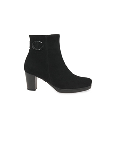 Ботильоны на каблуке с надписью Dove, черный Gabor