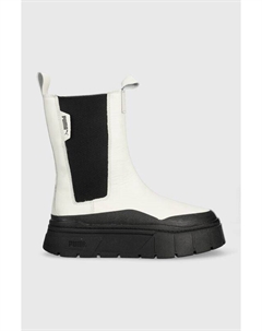 Кожаные ботинки челси Mayze Stack, белый Puma