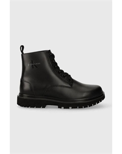 Ботильоны EVA MID LACE UP BOOT LTH WN Jeans, черный Calvin klein