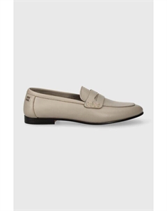 ESSENTIAL LEATHER LOAFER кожаные мокасины, бежевый Tommy hilfiger