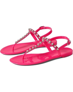 Сандалии Goldie Pearl Crystal Jelly, цвет Neon Pink Stuart weitzman
